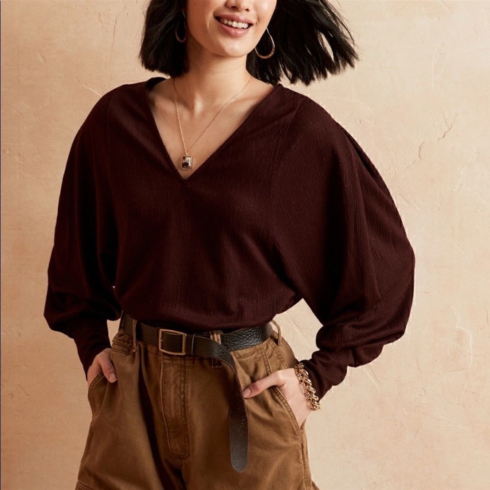 Banana Republic Cross Hatch Jacquard Top
